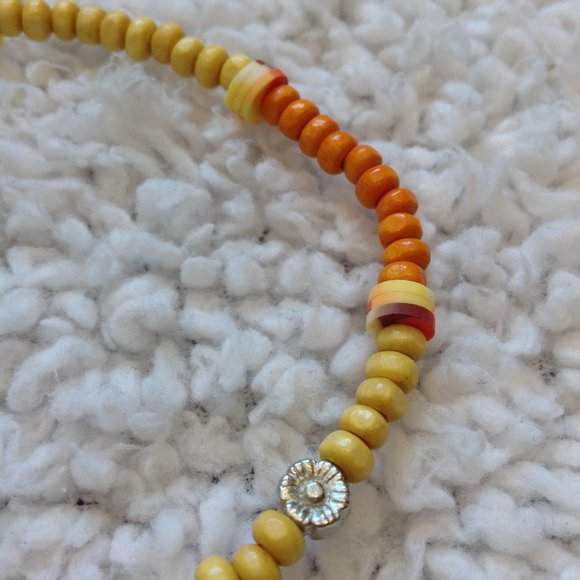 3/$15:  Handmade Stretch Ankle Bracelet-wood beads - Picture 2 of 4